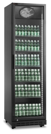 Szafa chłodnicza przeszklona RQ429-BLACK | 394l | czarna (SD429)