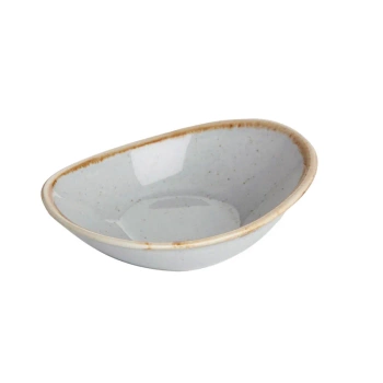 Mini naczynie owalne Ashen Seasons 110 mm szare