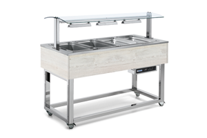 ES Red+ 4 W Witryna grzewcza 4x GN 1/1 200 mm