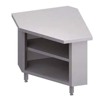 Stanowisko narożne,  zabudowane, 90 stopni wewnętrzne 785x785x880 mm