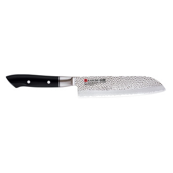 Nóż Santoku kuty VG10 HM dł. 18 cm  młotkowany