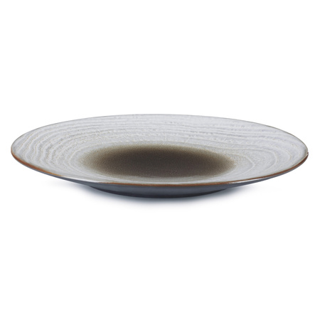 SWELL Talerz płaski 21,5 cm brązowy piasek