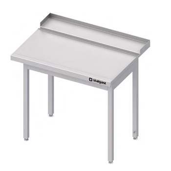 Stół wyładowczy(P) pochylony, bez półki do zmywarki STALGAST 1200x750x880 mm skręcany