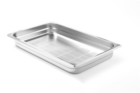 Perforowany pojemnik ze stali nierdzewnej GN 1/1 530x325x(h)100 Chef de cuisine