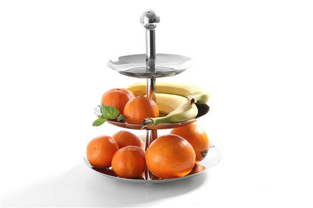 Patera trzystopniowa ze stali nierdzewnej, wysokość 32 cm, Hendi 429914