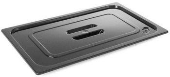 Pokrywa GN 1/6, poliwęglan czarny Hendi 862957