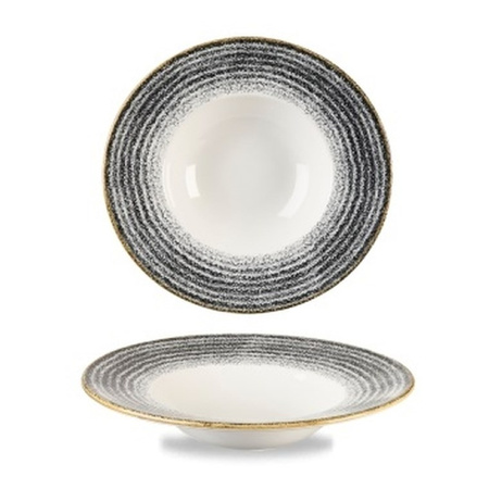 Talerz głęboki z szerokim rantem 240 mm Characoal Black Studio Prints