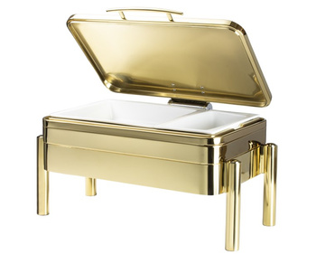 BUFET PODGRZEWACZ GN 1/1 PEŁNA POKWYWA PODSTAWA ZŁOTY 660X470 MM