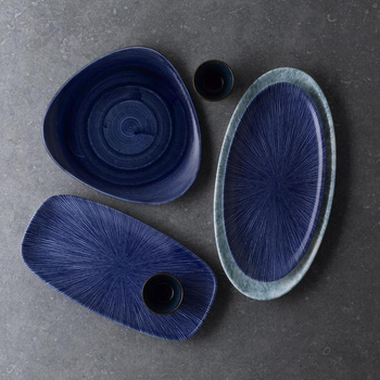 STUDIO PRINTS AGANO BLUE PÓŁMISEK OWALNY 150X299 MM