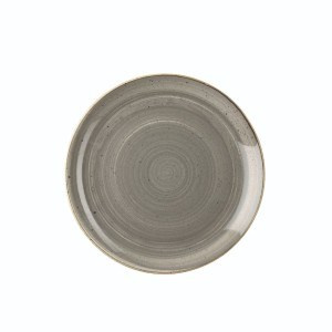 STONECAST PEPPERCORN GREY Talerz płytki Coupe 217 mm/12 szt