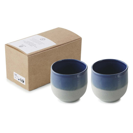 No.W Kubek do espresso niebieski 2x80 ml