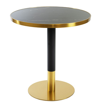 Stolik kawiarniany barowy ARP609 - okrągły, Fi 70 cm czarny