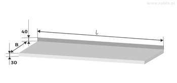 Blat roboczy Egaz E1010 1100x700 mm
