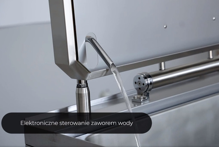 Patelnia elektryczna 000.PE-07x /nierdzewna/ przechył misy mechaniczny 120l 16,8kW