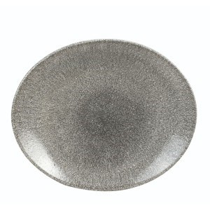 RAKU QUARZ BLACK Połmisek Coupe owalny 270 x 229 mm/12 szt.