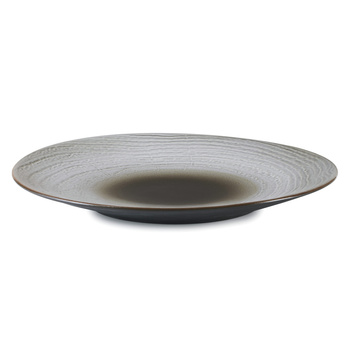 SWELL Talerz płaski 28,3 cm brązowy piasek