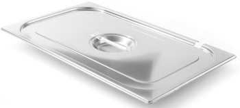Pokrywa GN 1/1 z wycięciem na chochlę, nierdzewna Hendi Kitchen Line 806913