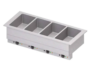 Wanna bemarowa wodna, 4xGN 1/1, czterokomorowa 1480x620x390 mm