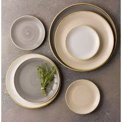 STONECAST NUTMEG CREAM TALERZ PŁYTKI COUPE 260 MM