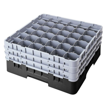 Kosz na szkło - śr. szkl. 7,2 cm, wys. 32 cm czarny