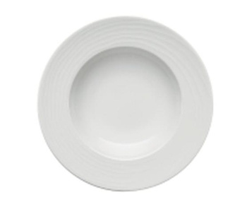Talerz głęboki z ryflowanym rantem 500 ml biały Maitre