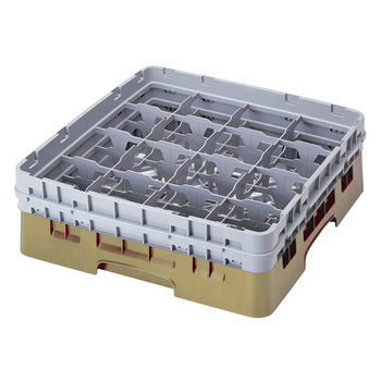 Kosz na szkło - szklanki max.śr10.9 cm, wys. 15.2 cm beżowy