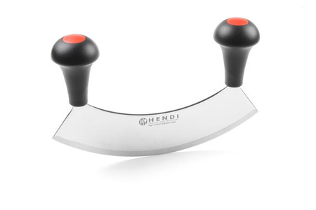 Nóż do siekania ziół z pojedynczym ostrzem, walcowany, dł. 23 cm, Hendi 844359