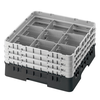 Kosz na szkło - śr. szklanki 14,8, wys. 9 cm czarny