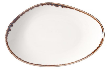 Talerz o organicznym kształcie 350x210 mm Vanilla