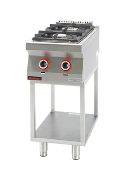 Kuchnia gazowa 2 - palnikowa 700.KG-2.T na podstawie szkieletowej | LINIA 700