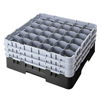 Kosz na szkło - śr. szkl. 7,2  cm, wys. 25,8 cm czarny