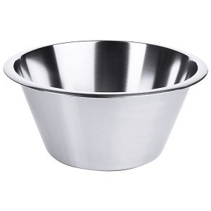 Miska ze stali nierdzewnej 5 l, śr. 18 - 26,5 cm, wys. 13 cm