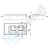 Stół wiszący ze zlewem dwukomorowym 1200x700 mm KST-132