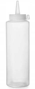 Dyspenser do zimnych sosów  0,7l transparentny zestaw 3 szt., Hendi 557952