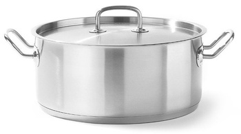 Garnek z pokrywą, poj. 12 l, śr. 32 cm, nierdzewny Hendi Kitchen Line 836040