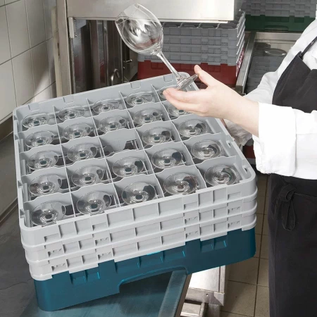 Kosz na szklanki max.śr10.9 cm, wys. 23.8cm niebieski