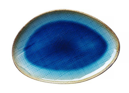 Talerz o organicznym kształcie Lazur