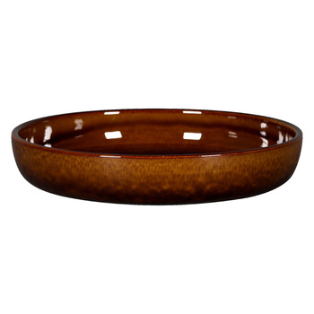 STONE Talerz głęboki 24 cm bursztynowy