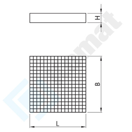 Kloc rozbiorowy drewniany 500x500x200 mm KST-073