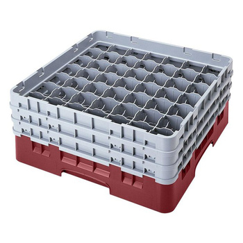 Kosz na szkło - szklanki max. śr.6 cm, wys. 13.2 cm czerwony