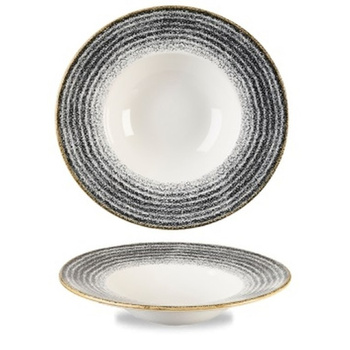 Talerz głęboki z szerokim rantem 280 mm Characoal Black Studio Prints