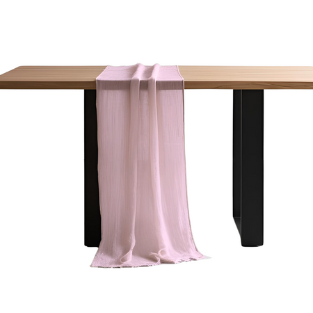 Bieżnik na stół bankietowy – 90×340 cm pudrowy róż