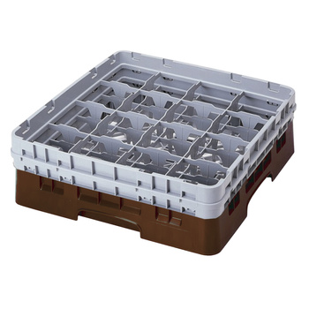 Kosz na szkło - śr. szklanki 10,9, wys. 17,4 cm brązowy