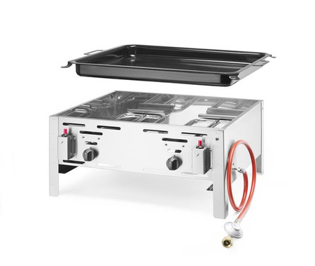 Patelnia gazowa Hendi Bake Master Maxi GN 2/1, stołowa
