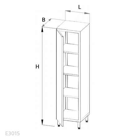 Szafa magazynowa Egaz E3015 2000x600x500 mm