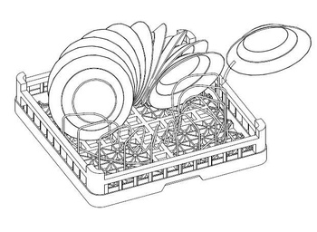 Wkład kosza do talerzy płytkich