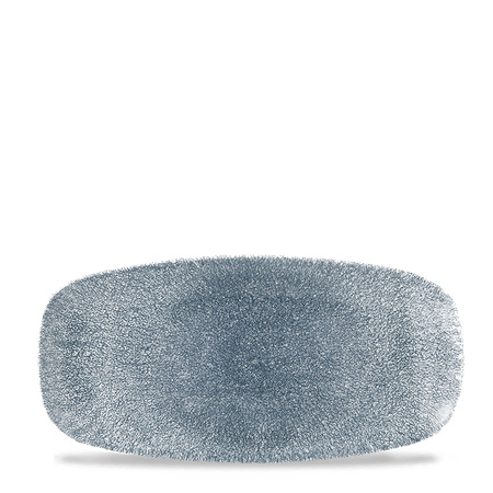 Talerz prostokątny 127 x 269 mm Raku Topaz Blue