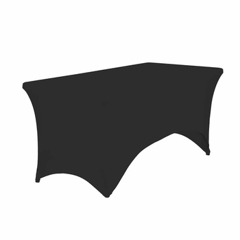 Pokrowiec elastyczny czarny na stół bankietowy 180x76cm