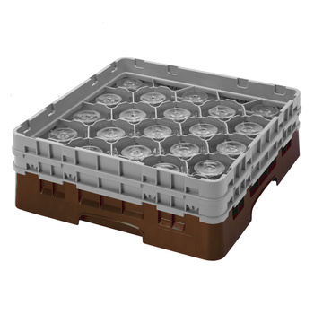 Kosz na szkło - śr. szk. 9,8  wys. 9 cm brązowy