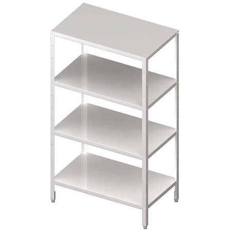 Regał magazynowy, półki pełne 800x700x1800 skręcany